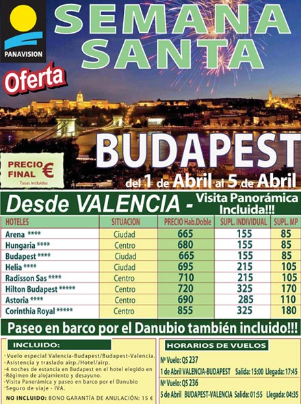 viajes castellon agencias budapest