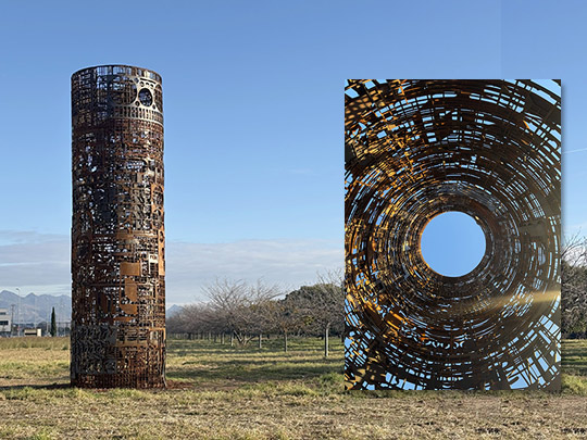 El colectivo Trashformaciones presenta su escultura “El óxido nunca duerme” en Almassora
