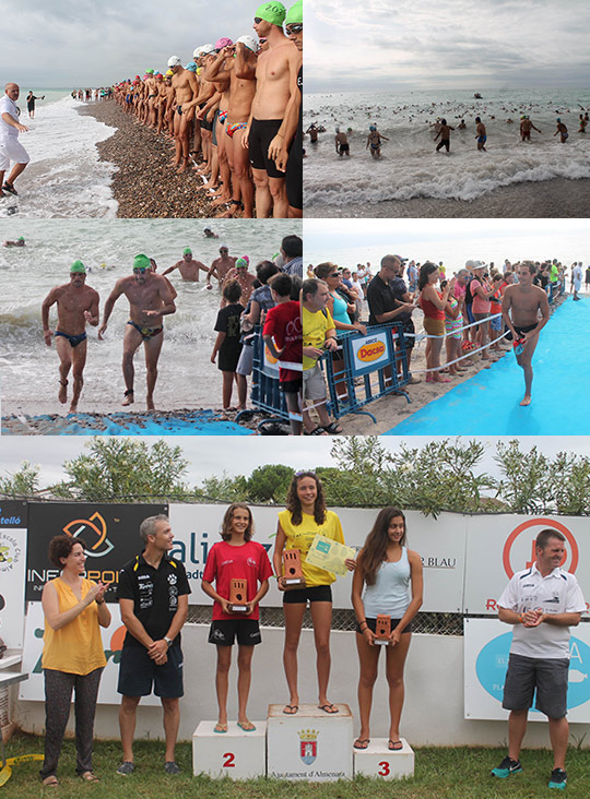 314 nadadores desafían al mar en la V Travesía a nado platja d’Almenara