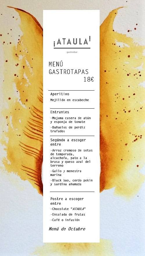 Castellón, Ataula, gastrobar