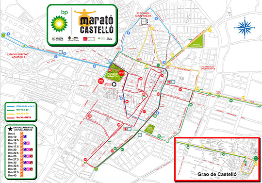 Recorrido del VII Marató BP Castelló 