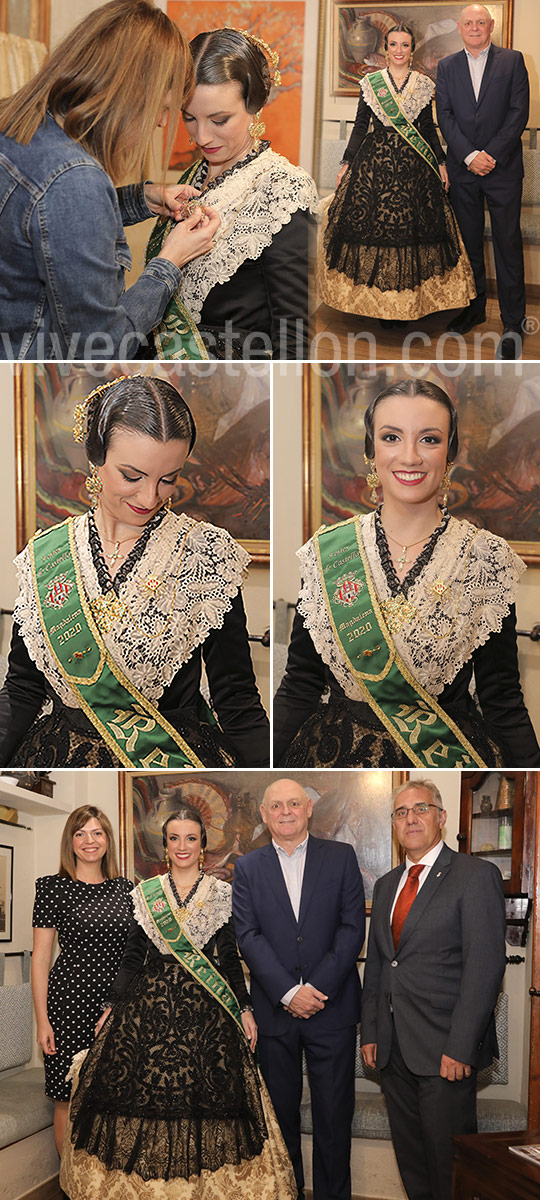 BP entrega la joya araña a la reina de las fiestas de la Magdalena, Carmen Molina Ramos