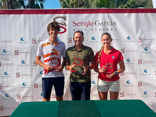 Balma Dávalos y Francisco Gavilán, ganadores del Sergio García Junior Championship 2023