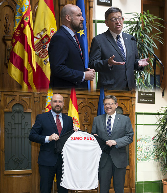 Visita Oficial del President de la Generalitat al CD Castellón