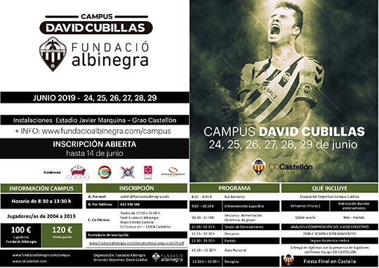 Primera edición del Campus David Cubillas