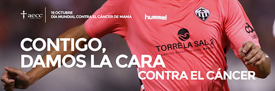 El CD Castellón se vuelca en la lucha contra el cáncer de mama junto a AECC