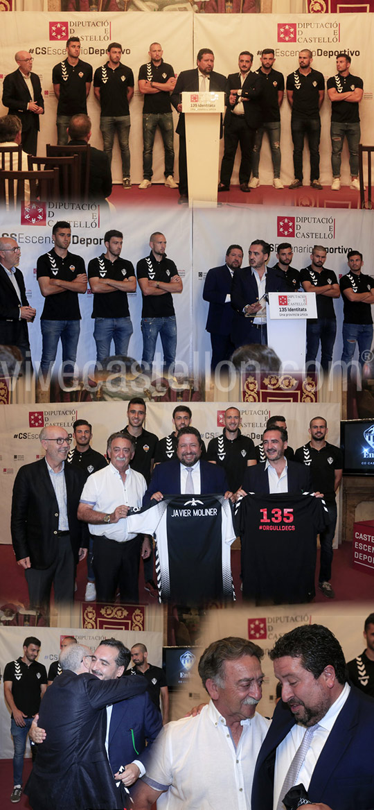 La Diputación recibe al Club Deportivo Castellón tras su ascenso a 2ª B