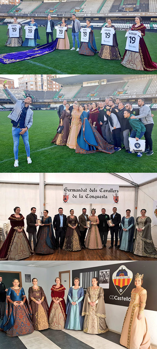 La Na Violant d´Hongria 2019 y su corte de honor visitan Castalia La Na Violant d´Hongria 2019 y su corte de honor visitan Castalia