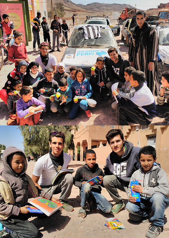 El CD Castellón, en el  Raid de la Solidaridad en Marruecos 