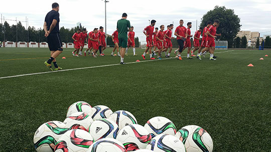 Primera sesión de Frank Castelló como entrenador del CD Castellón