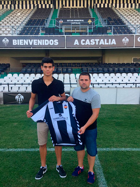 Junior Aricaye con el CD Castellón