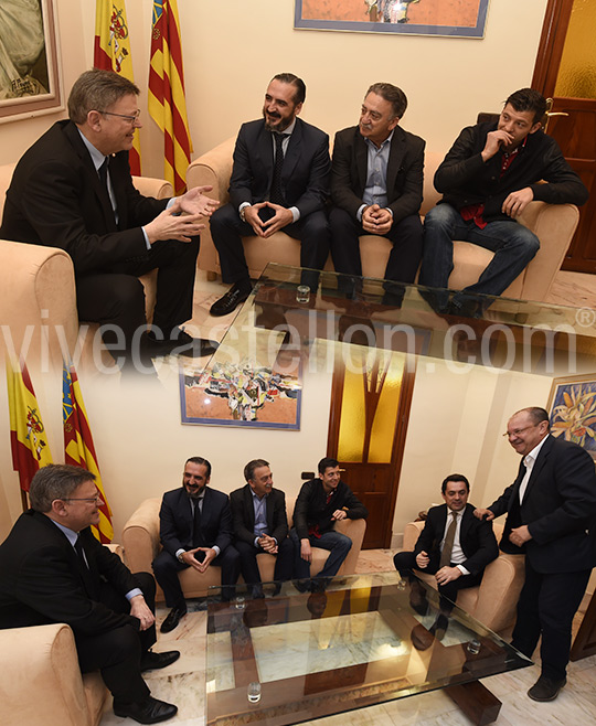 El president de la Generalitat, Ximo Puig, recibe al Consejo de Administración del CD Castellón