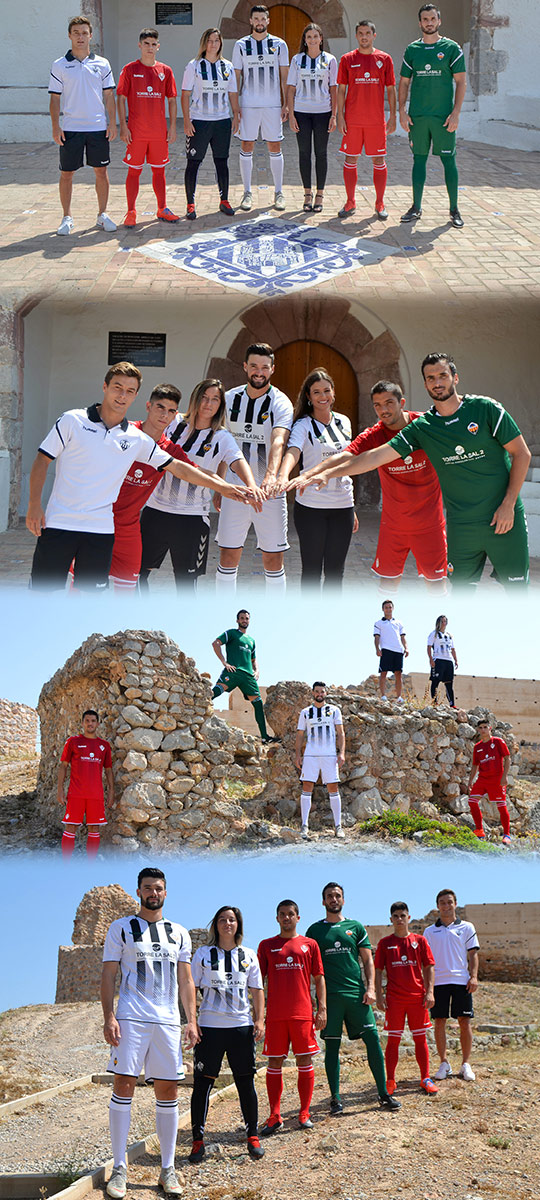 El CD Castellón presenta sus nuevas equipaciones en el Castell Vell, origen de la capital de La Plana