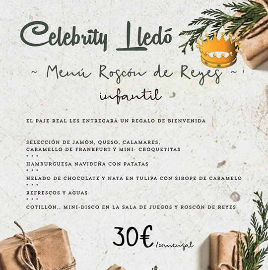 Roscón de Reyes en Celébrity Lledó