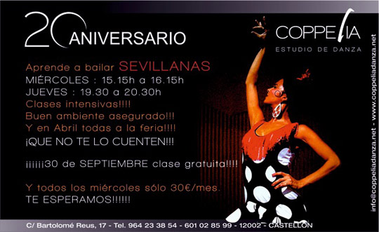 Castellón, Coppelia estudio de danza