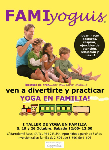 FAMIyoguis, I taller de yoga en familia