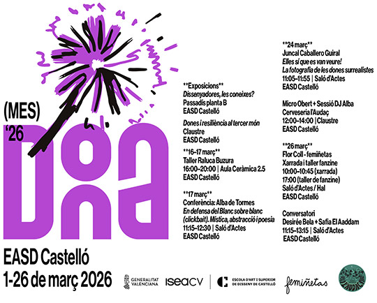L’Escola d’Art i Superior de Disseny de Castelló arranca una semana intensa con su jornada de puertas abiertas y actividades en torno al Mes de la Mujer