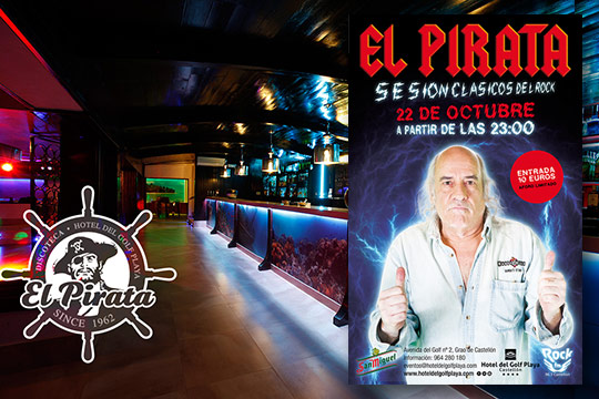 Sesión de los clásicos del rock  en la Discoteca El Pirata