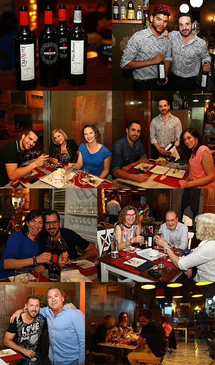 Cata de vinos en el restaurante El Roble taberna