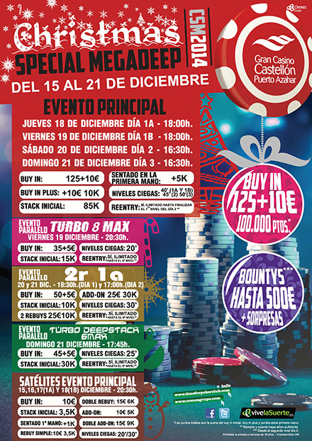 El Christmas Special Megadeep llega la próxima semana al Gran Casino Castellón