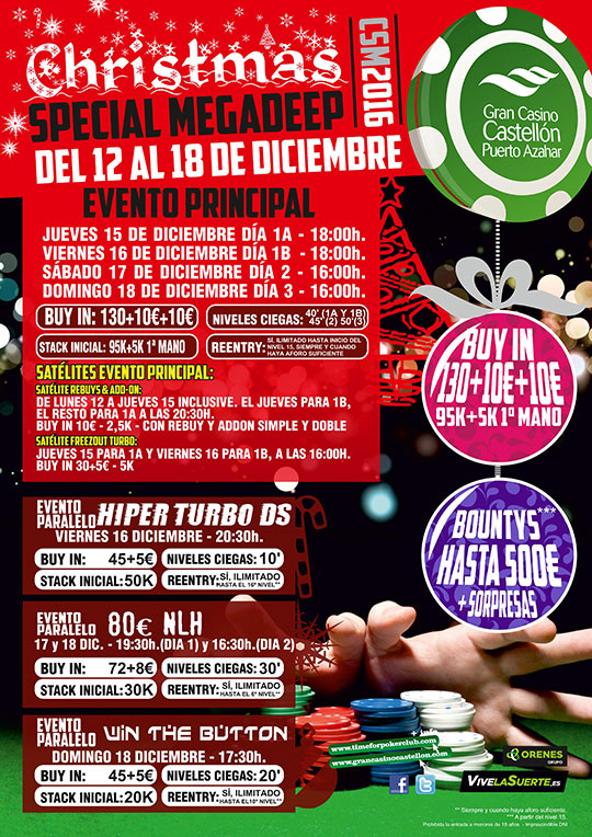 El Christmas Special Megadeep arranca en el Gran Casino Castellón
