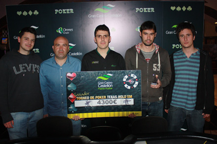 Cerca de 27.000€ en premios en la primera Liga vivepoker del Gran Casino Castellón, con García como vencedor 