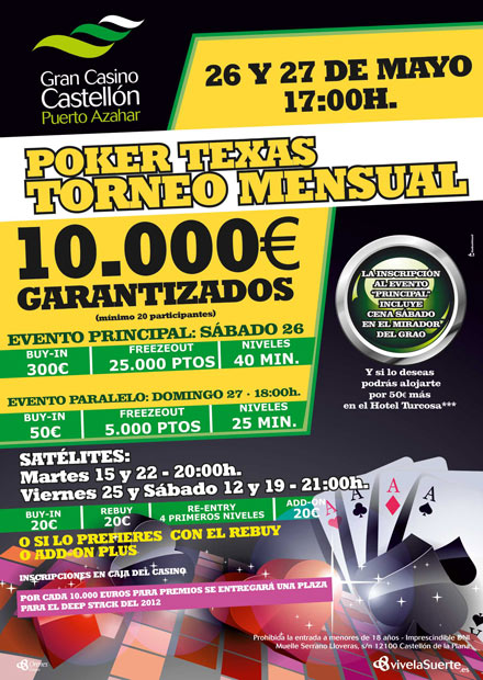 VIII Gran Torneo Mensual del Gran Casino Castellón VIII Gran Torneo Mensual del Gran Casino Castellón