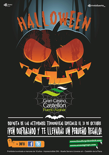 Halloween de miedo el jueves 31 en el Gran Casino Castellón