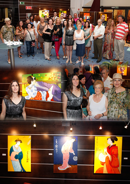 Inauguración de la exposición de Elena Fortanet en el Gran Casino Castellón