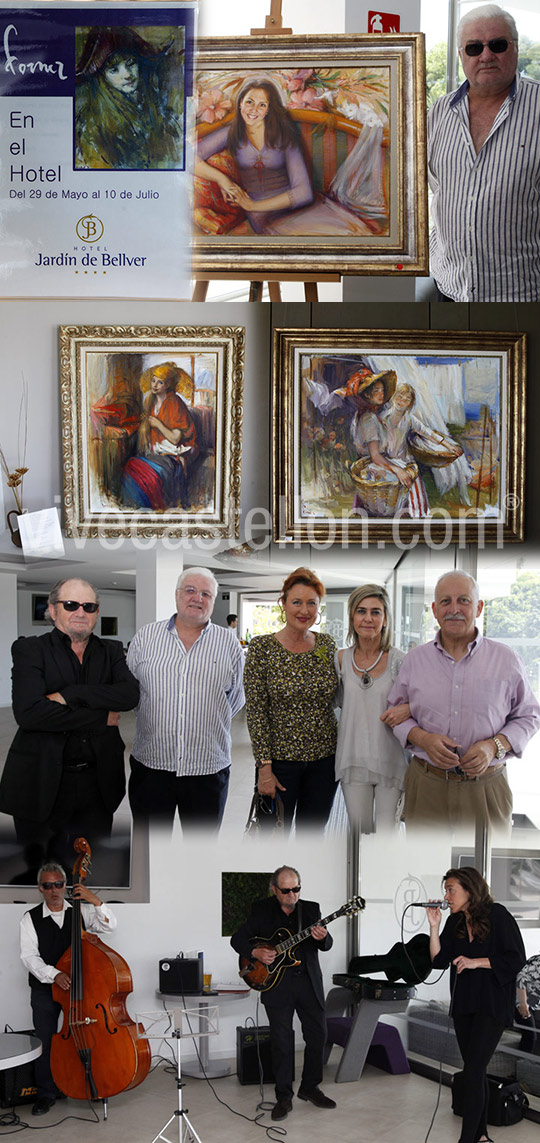 Inauguración de la exposición de pintura Forner en el Hotel Jardín de Bellver