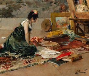 Sorolla en el Museo de Bellas artes de Castelló