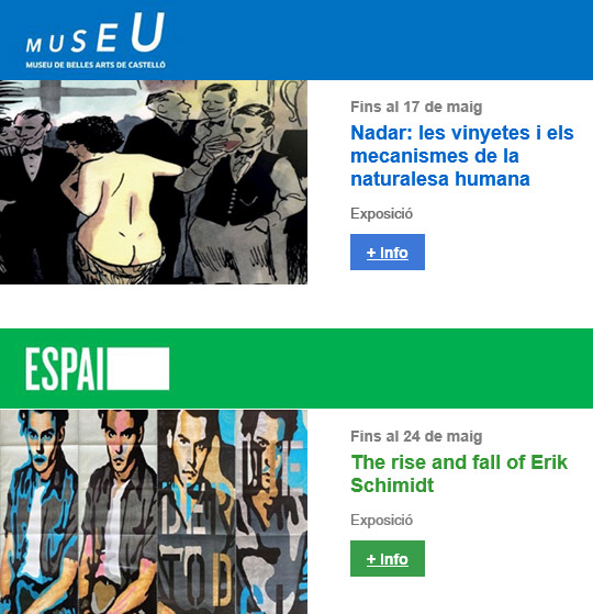 Tot el que ve als espais de l'IVC a Castelló!