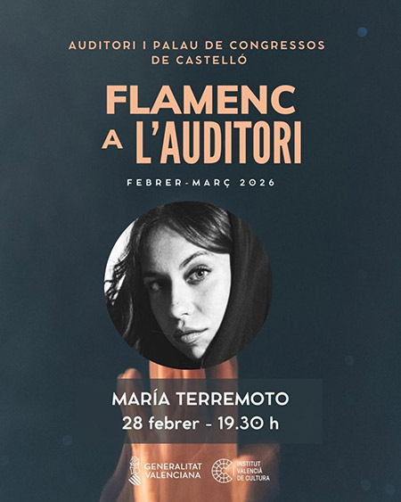 El Auditori de Castelló acoge un concierto de María Terremoto dentro del ciclo de flamenco