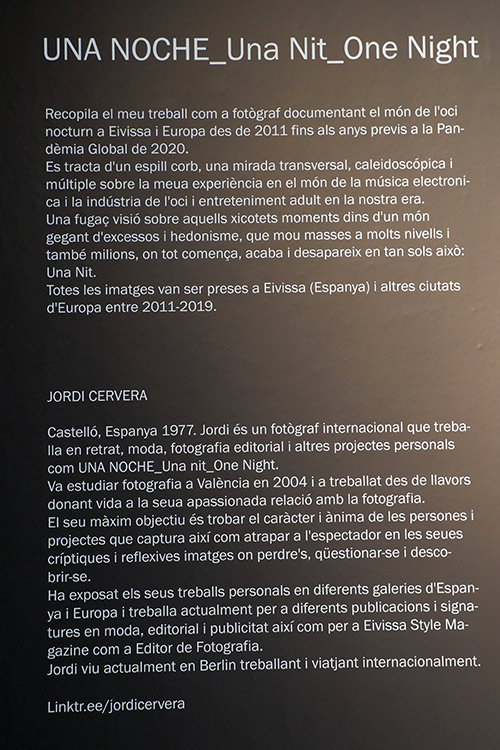 Exposición de Jordi Cervera UNA NIT | ONE NIGHT | UNA NOCHE