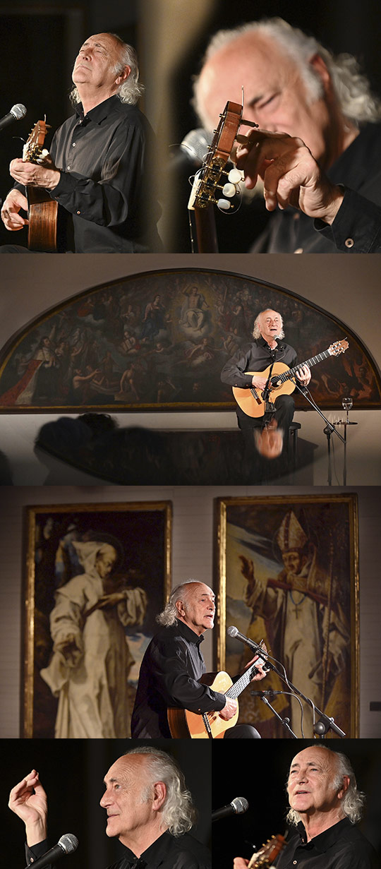 Amancio Pradas en concierto en el Museo de Bellas Artes de Castellón