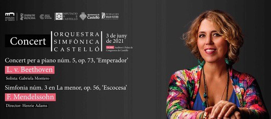 La  pianista Gabriela Montero actuará junto a la Simfònica de Castelló