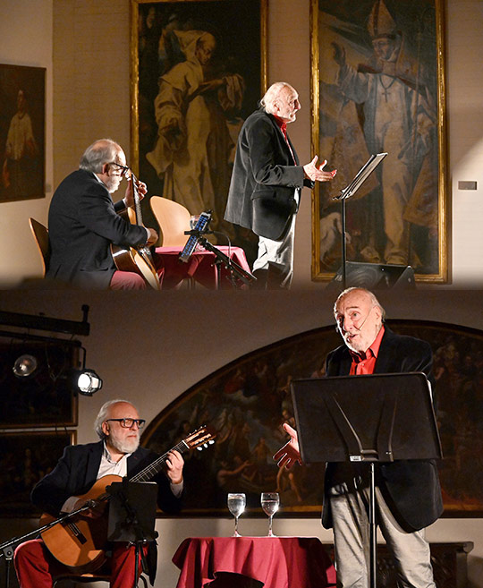 Como hace 3000 años, proyecto de poesía y música de Héctor Alterio y José Luis Merlín Como hace 3000 años, proyecto de poesía y música de Héctor Alterio y José Luis Merlín