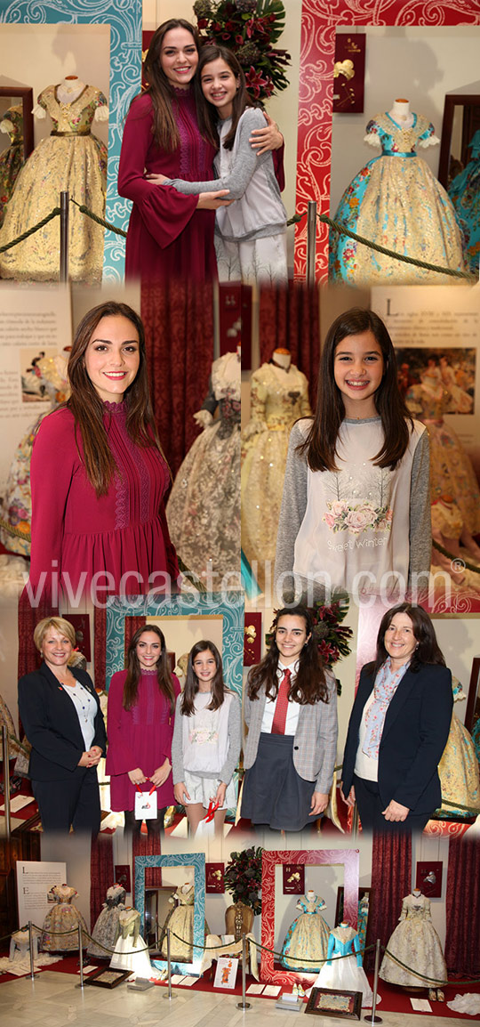 The British School of Vila-real visita  a las reinas falleras de Burriana, Elena Collado y Sílvia Martínez, aluma de BSV.