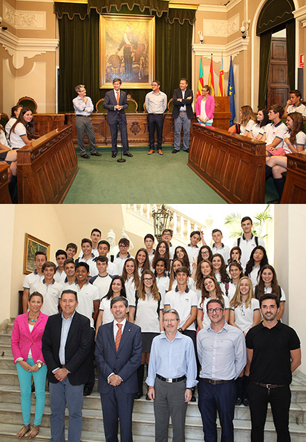 Los alumnos del Laude British School of Vila-real visitan el ayuntamiento de Castellón