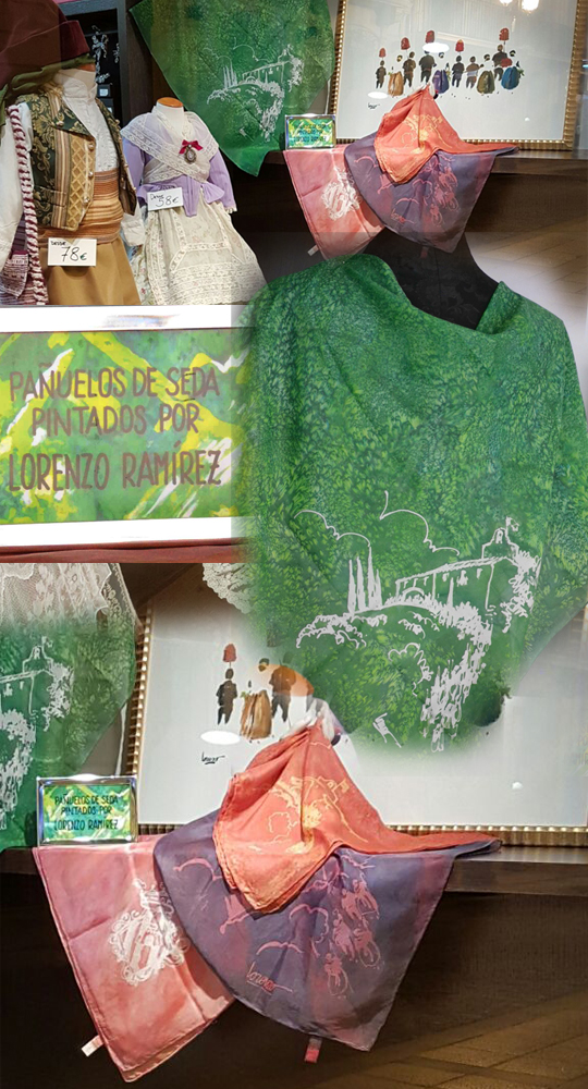A la Magdalena con pañuelo de seda