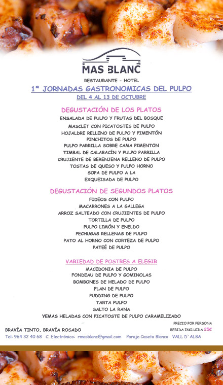 Castellón, Mas Blanc, Hotel Restaurante Castellón, Mas Blanc, Hotel Restaurante