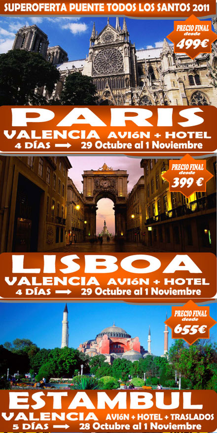 viajes puente de todos los santos, Mediterráneo Holidays viajes puente de todos los santos, Mediterráneo Holidays