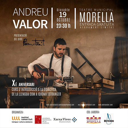 Concierto de Andreu Valor en el teatro Municipal de Morella