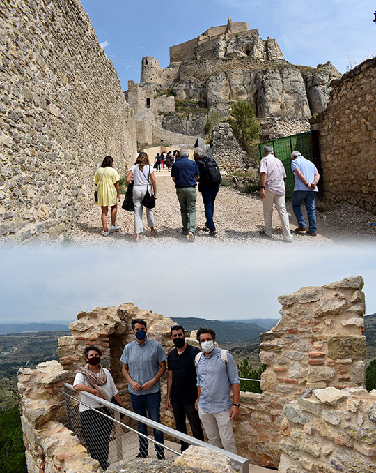 Finalizada la restauración de las torres de San Francisco y La Pardala del Castillo de Morella