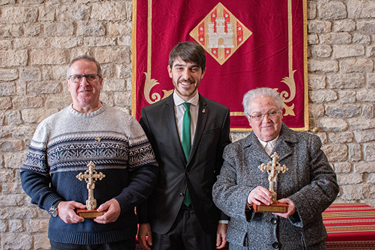 Susana Pitarch y Jesús Royo reciben las cruces de Santa Lucía 2026