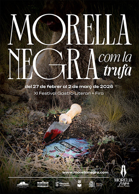Morella Negra se presenta con una imagen que evoca los ingredientes que hacen singular este festival: la trufa y la novela negra 