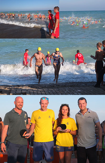Yurema Requena y Víctor Manuel Moreno, ganadores de la X Travesía Marítima playas de Nules
