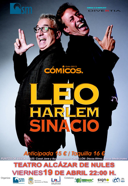 Leo Harlem inaugura la Setmana Cultura Jove este viernes en Nules con la mejor comedia 