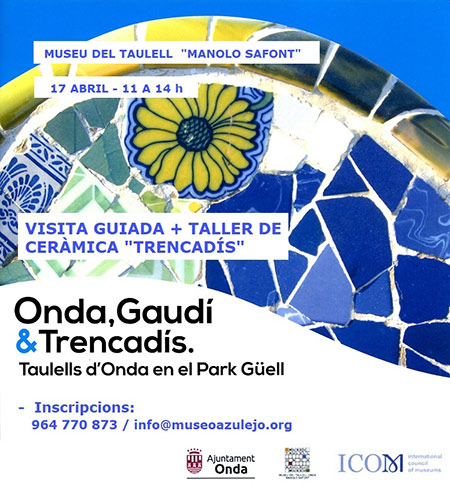 Visita guiada y taller de cerámica con motivo de la exposición Gaudí & Trencadís Visita guiada y taller de cerámica con motivo de la exposición Gaudí & Trencadís