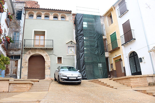 Onda arranca las obras de reconstrucción de la fachada de la casa histórica de la plaza San Cristóbal